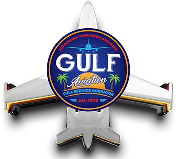 Gulf Aviation logo, a full-service FBO operator established in 1979.